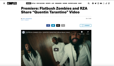 Complex Premiere: Flatbush Zombies and RZA Share "Quentin Tarantino" Video
